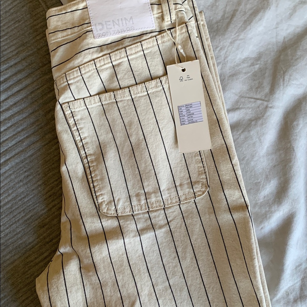 Striped Beige Pants
